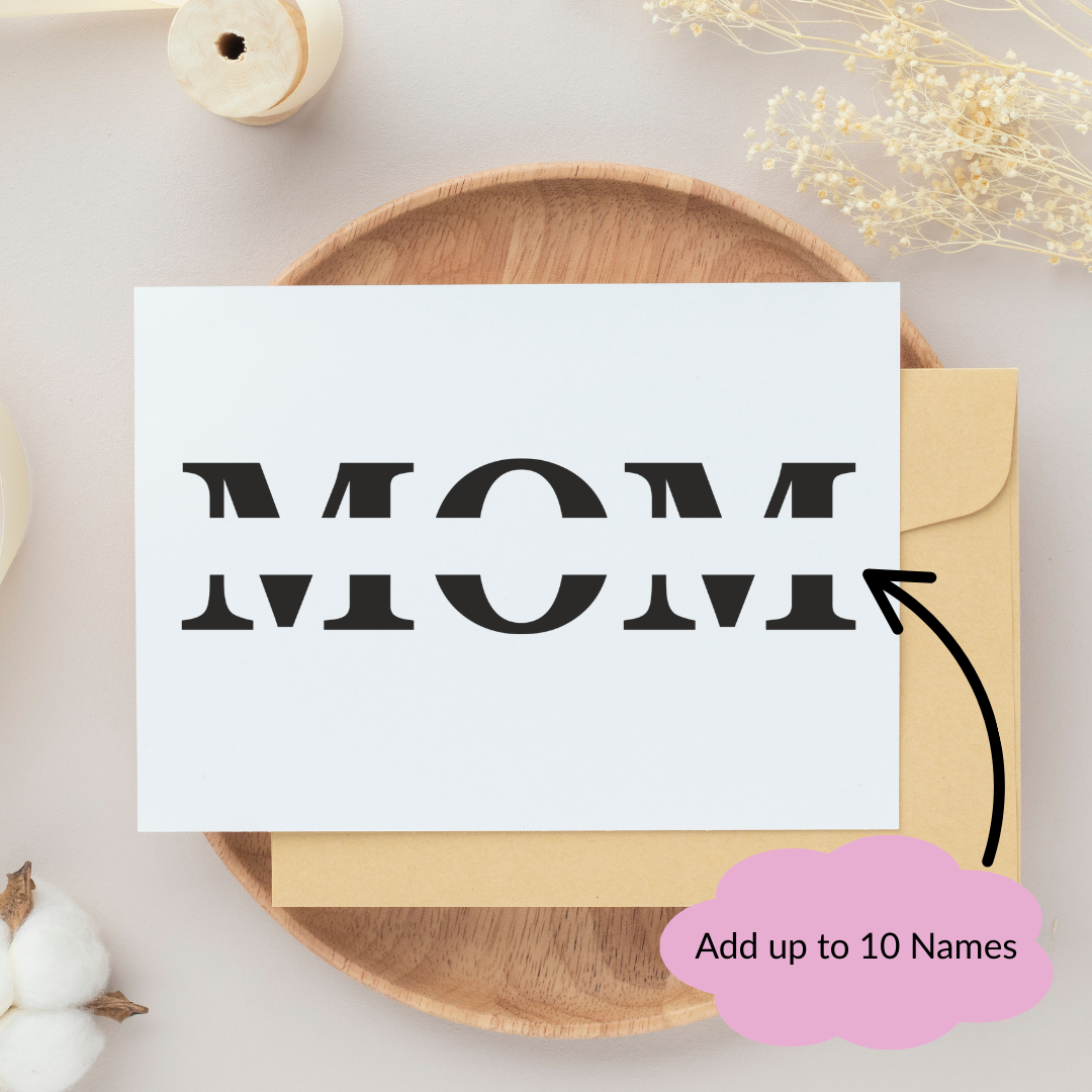 Personalized Mom Greeting Card