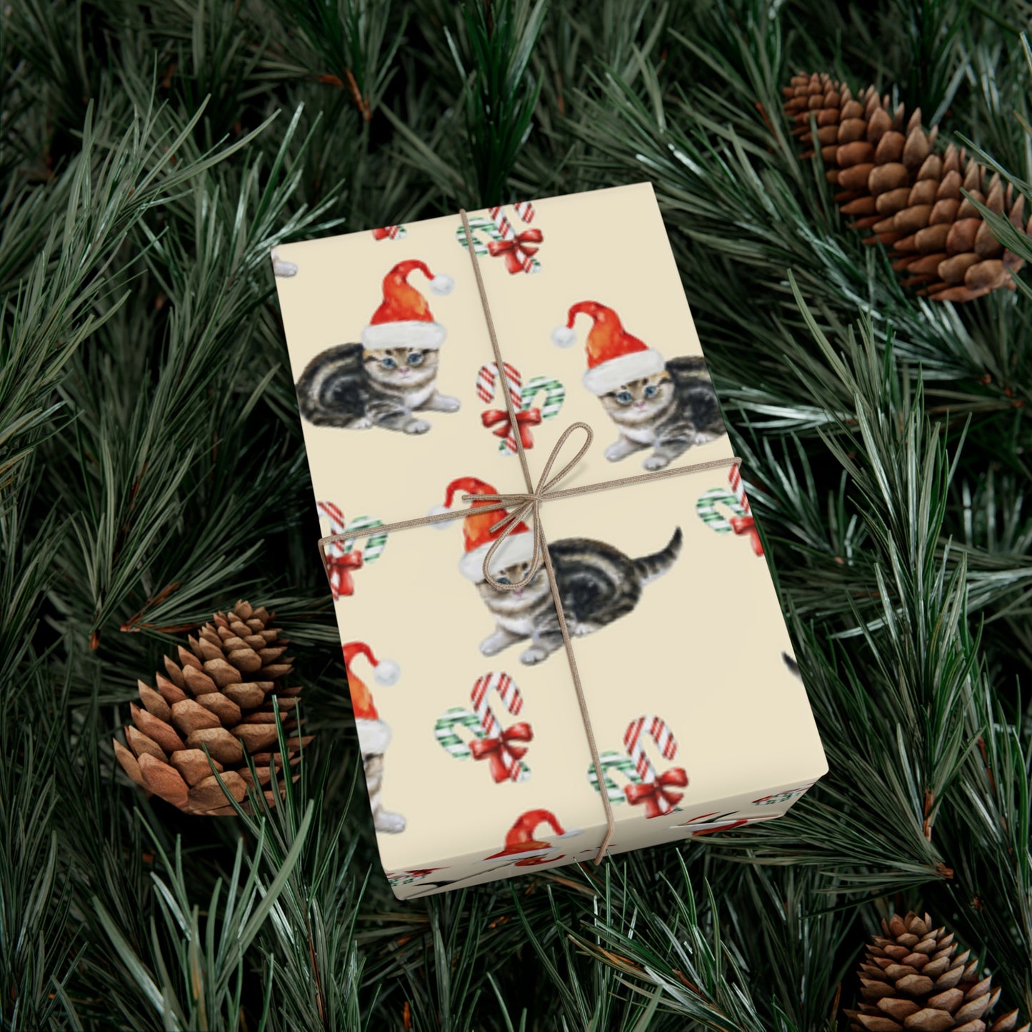 Merry Catsmas Gift Wrap Paper