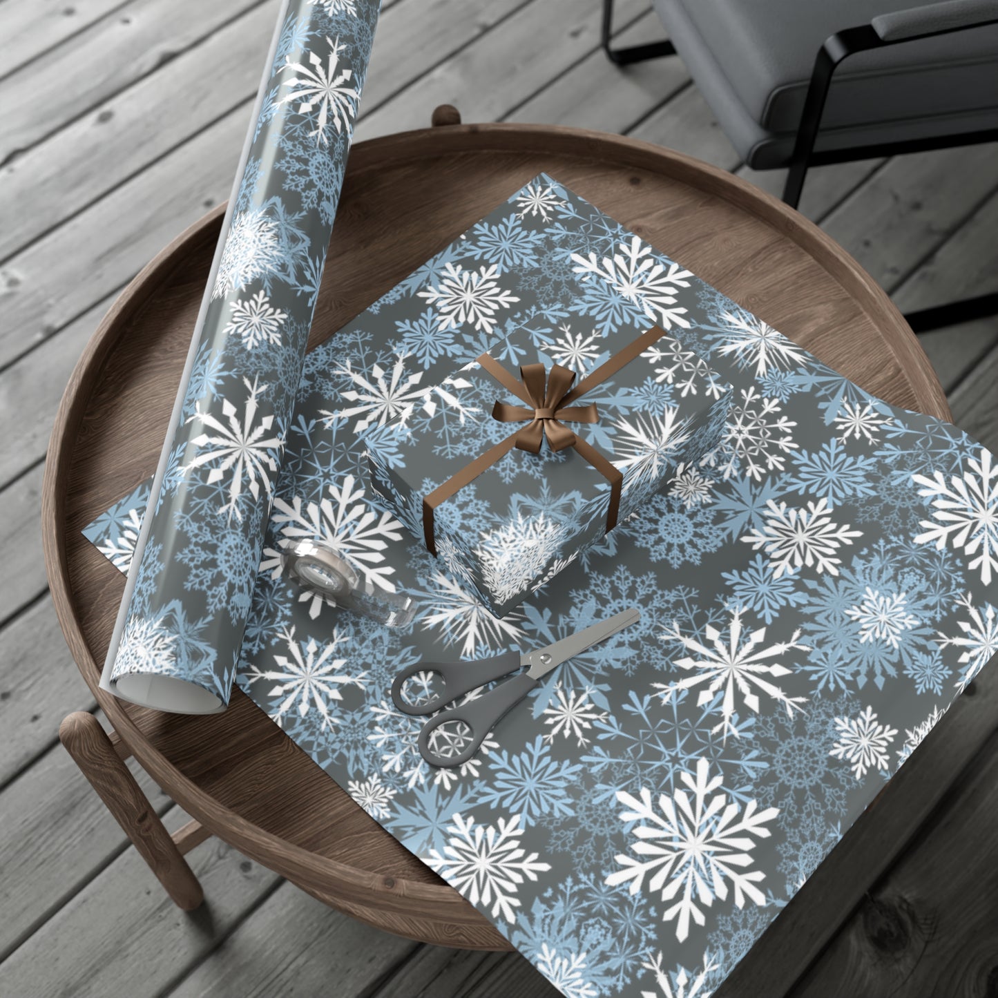 Snowflake Gift Wrap Paper