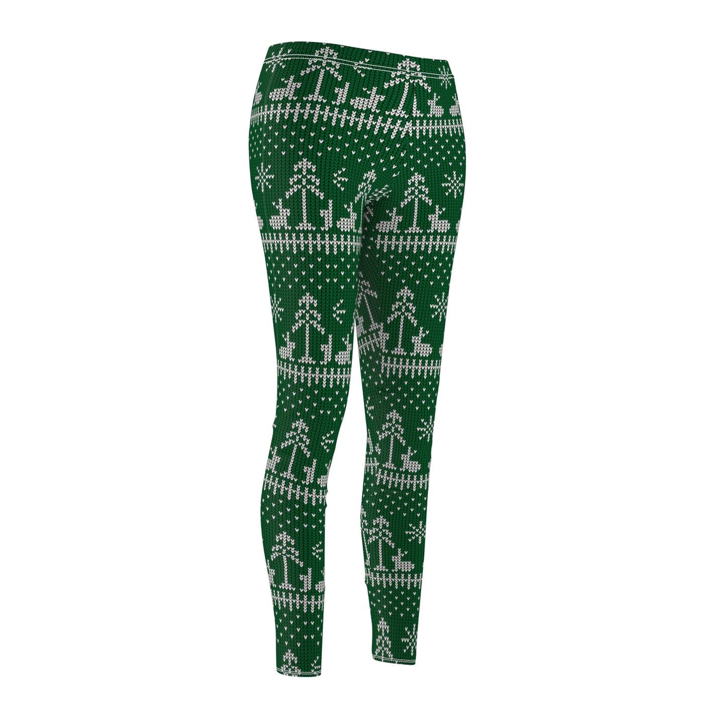 Ugly Sweater Women's Casual Leggings (Green)