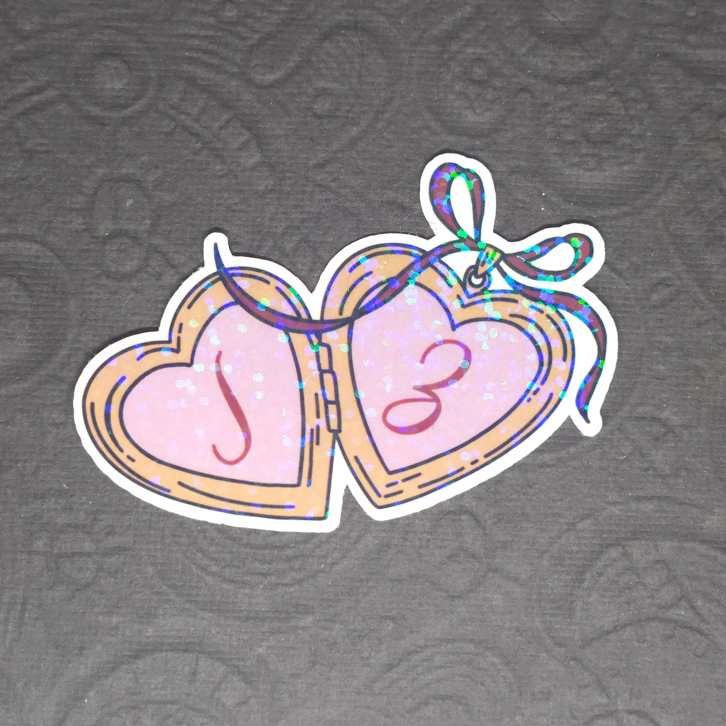 Personalized Heart Locket Sticker