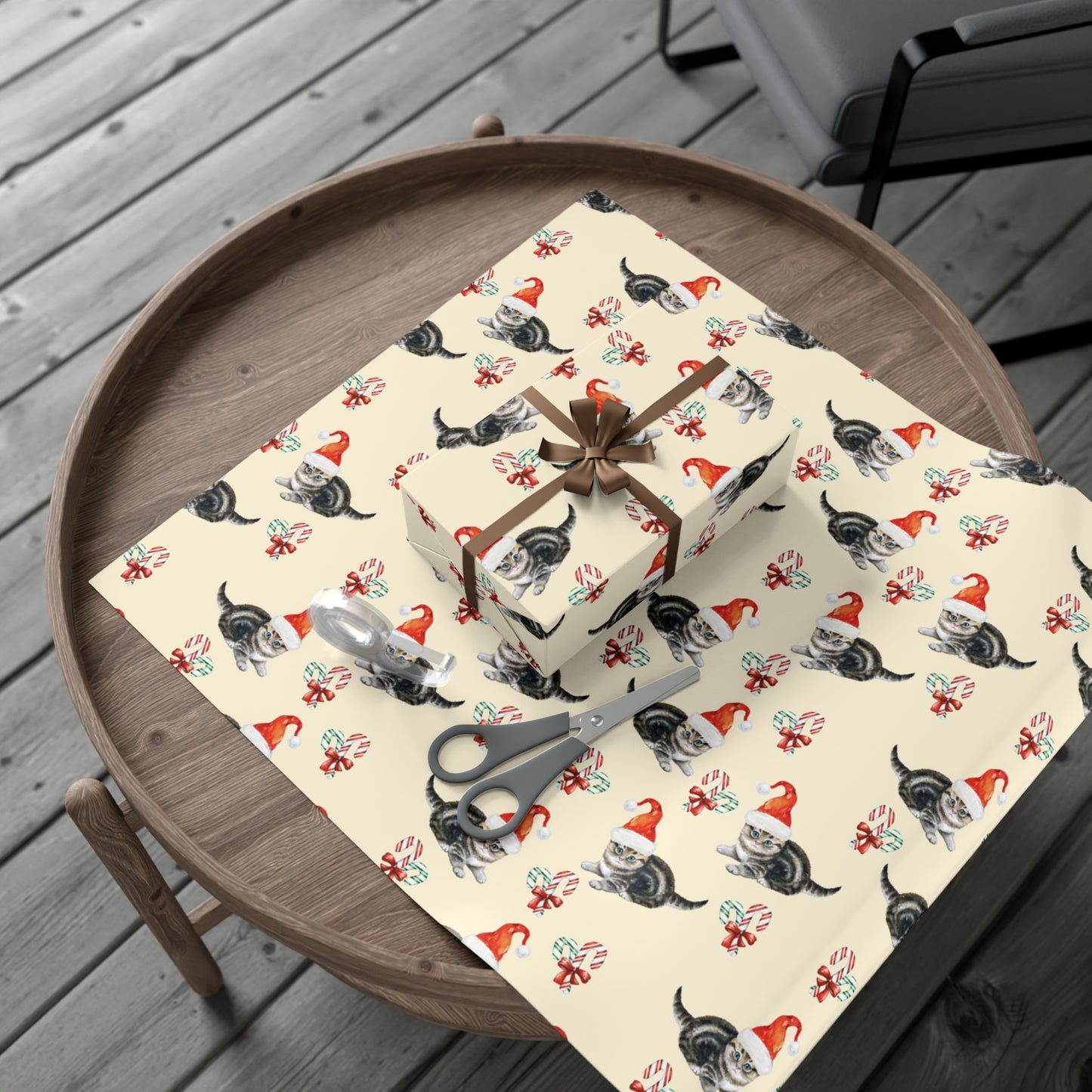 Merry Catsmas Gift Wrap Paper