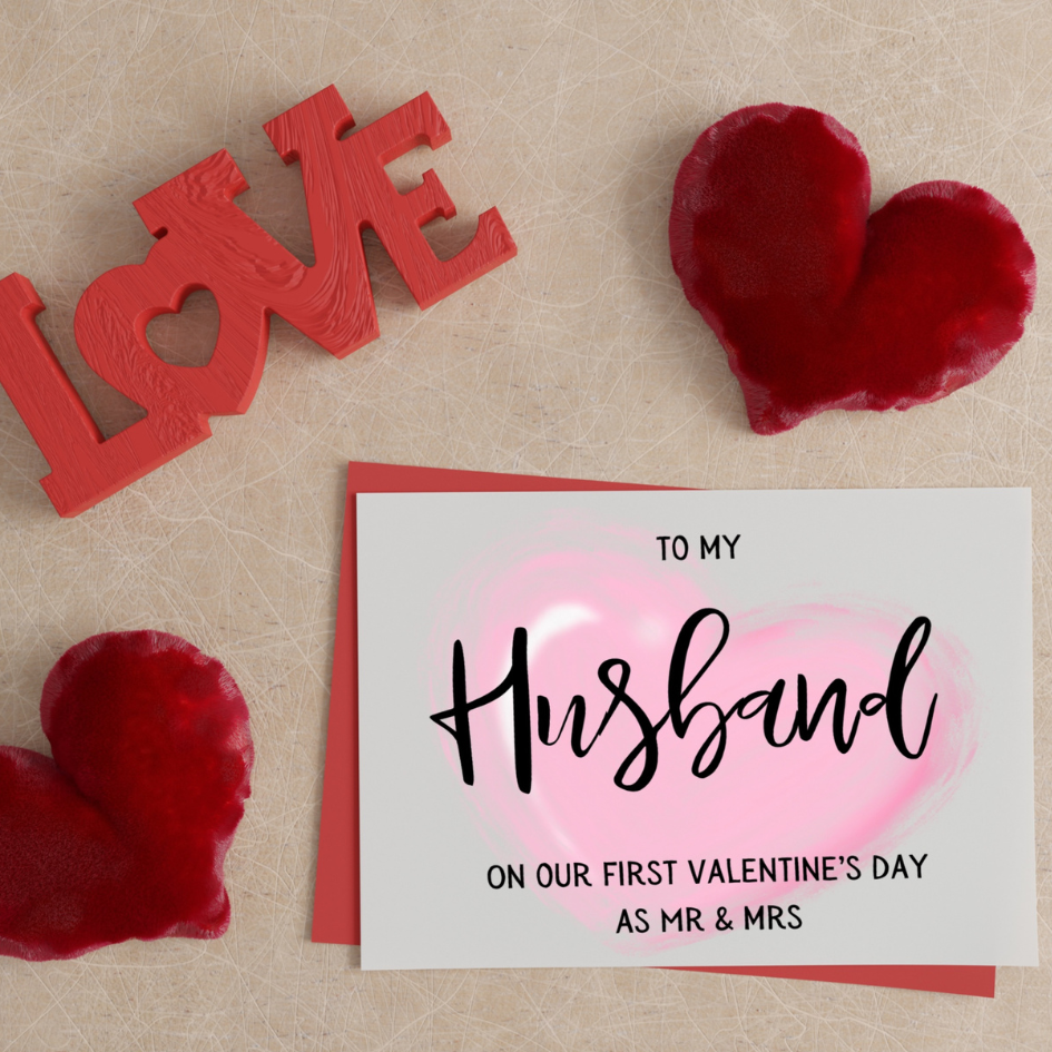 Our First Valentine to Husband