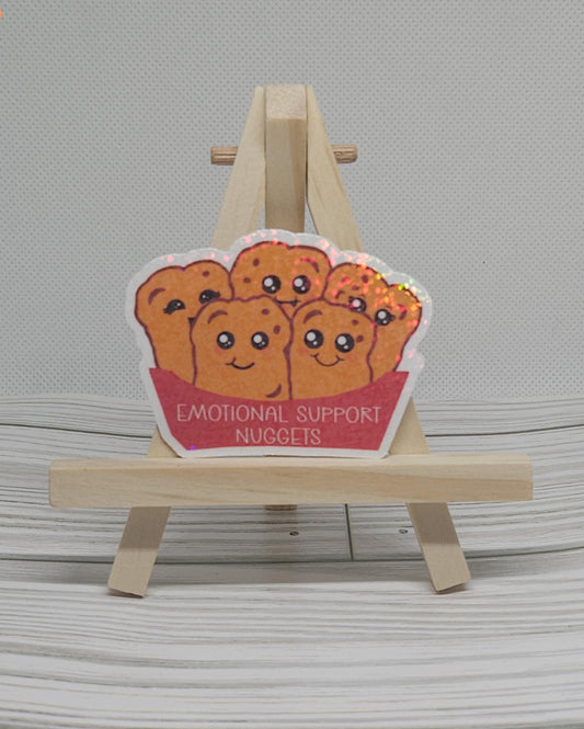 Emotional Support Chicken Nuggets Sticker