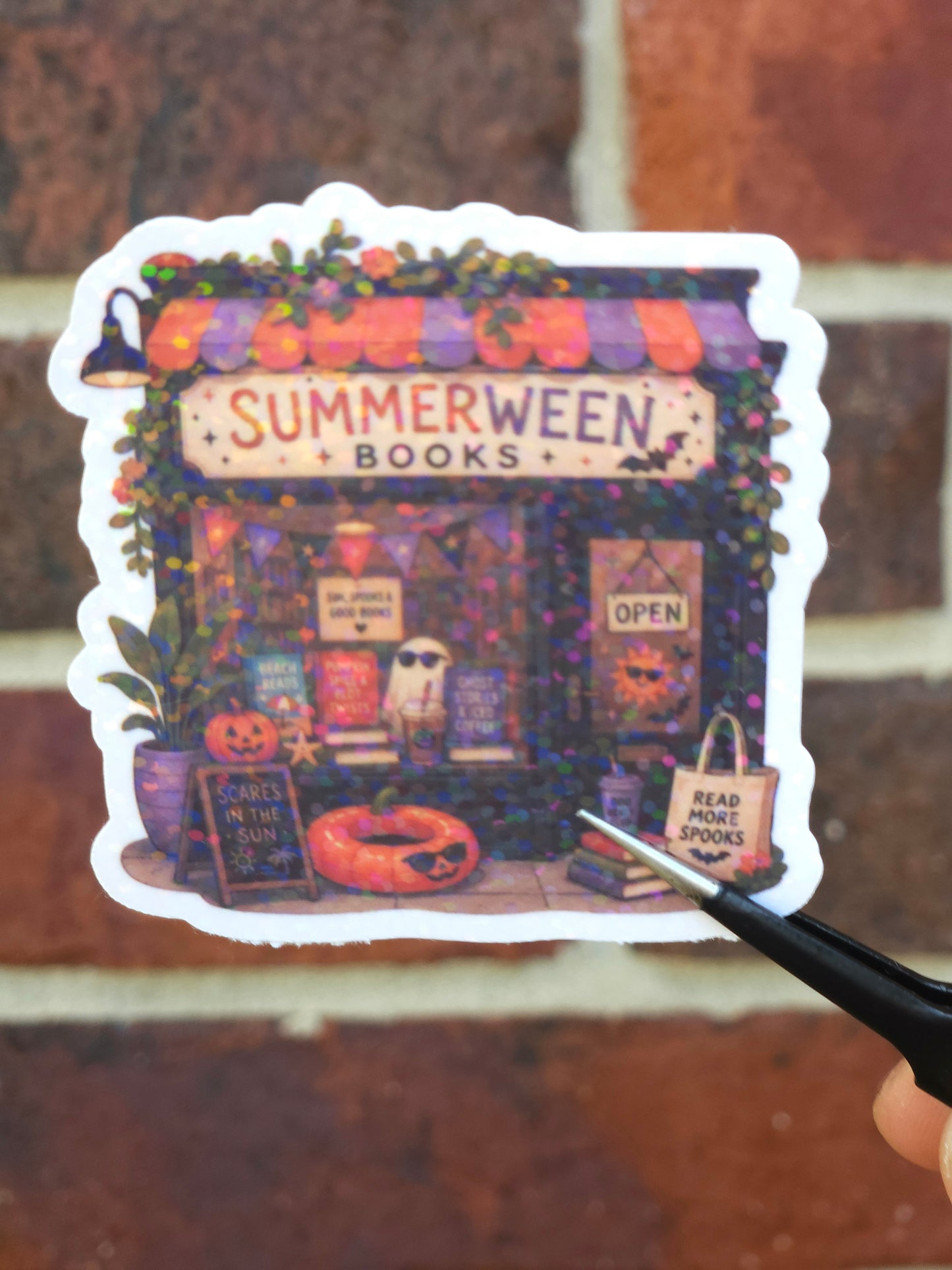 Summerween Bookstore Sticker