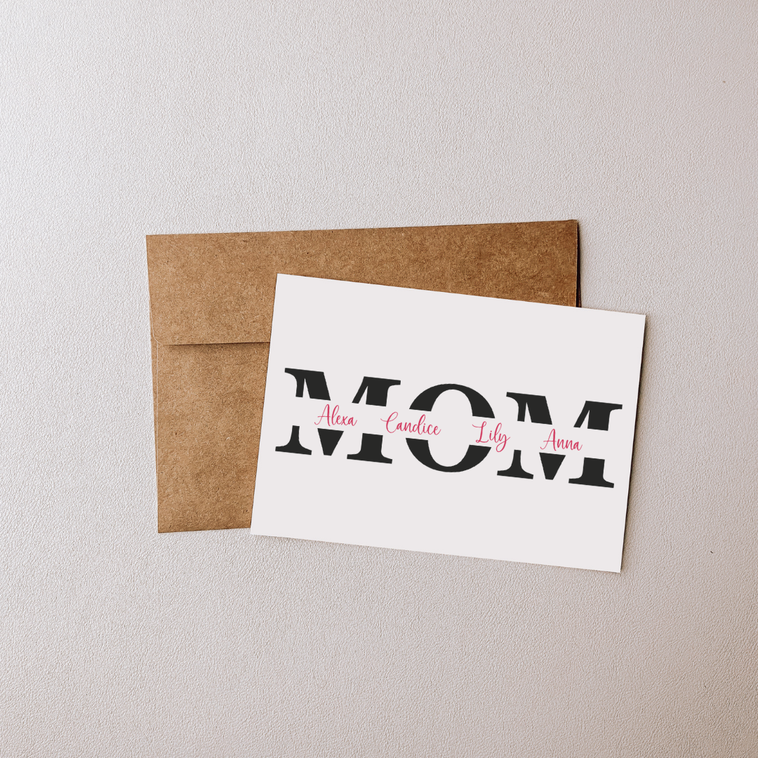 Personalized Mom Greeting Card