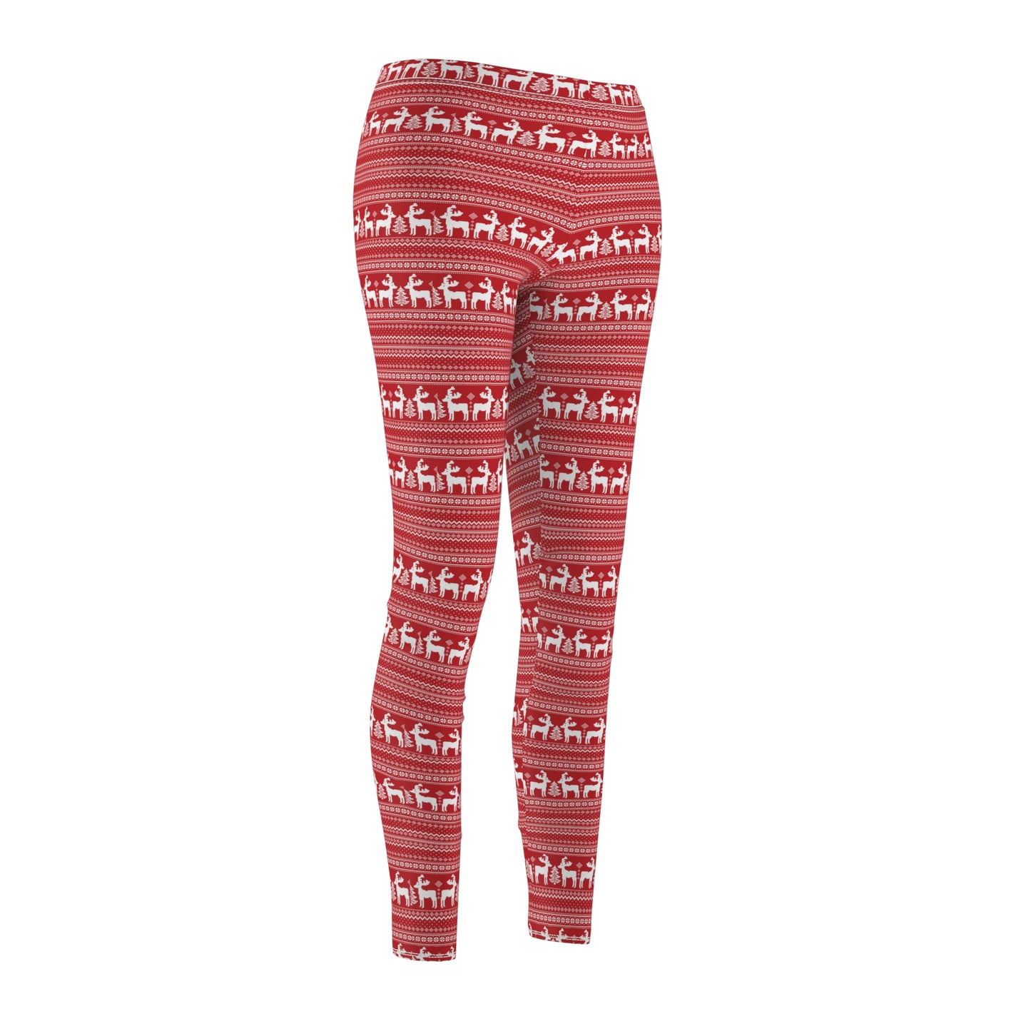 Ugly Christmas Women's Casual Leggings (Red)