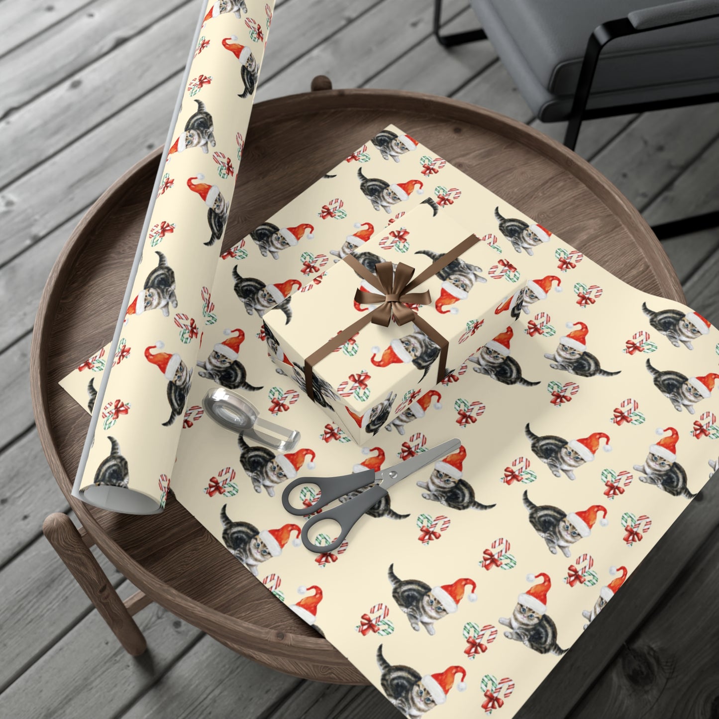 Merry Catsmas Gift Wrap Paper