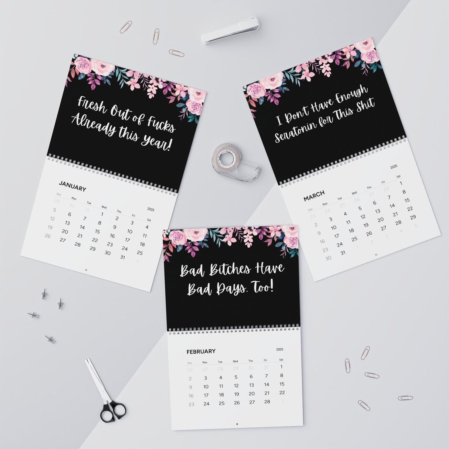 Fuck it 2025 Wall Calendar