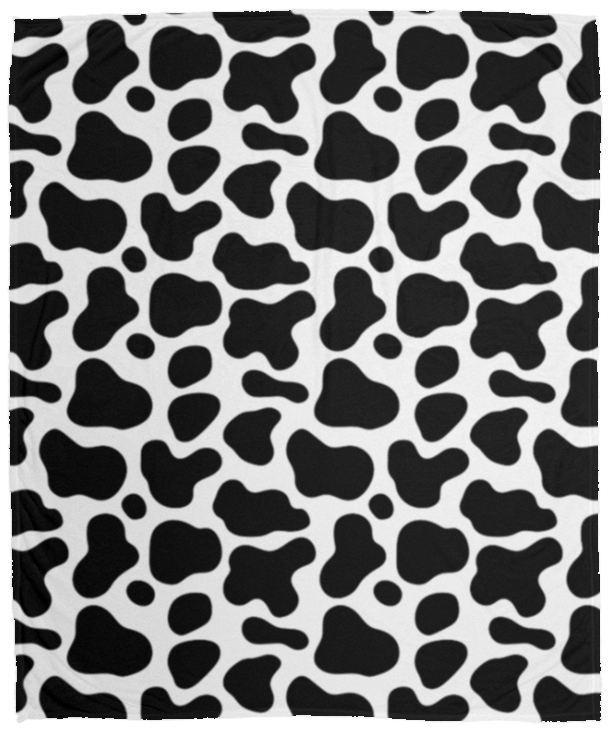 Cow Print Cozy  Fleece Blanket