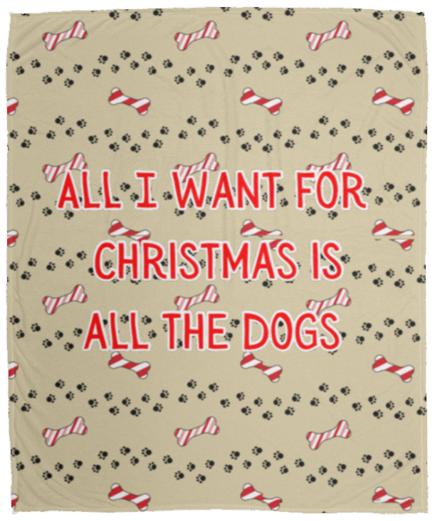 All I want for Christmas Cozy Fleece Blanket