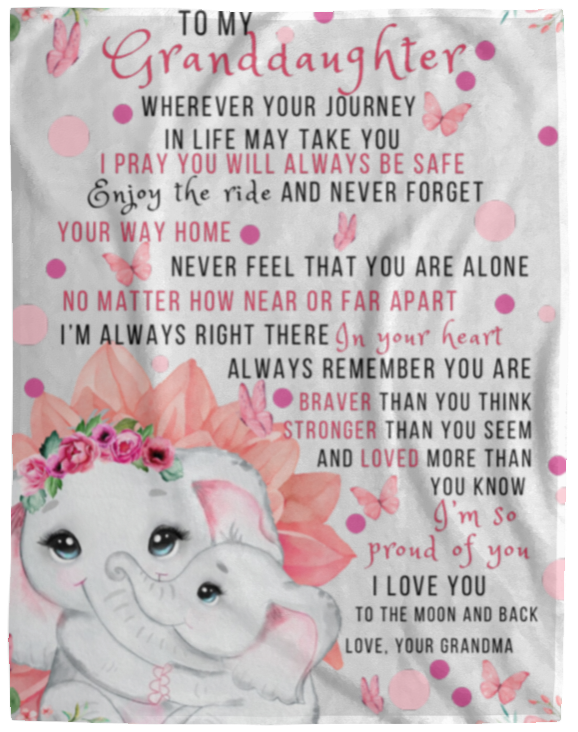 Forever Grandmas Love Fleece Blanket