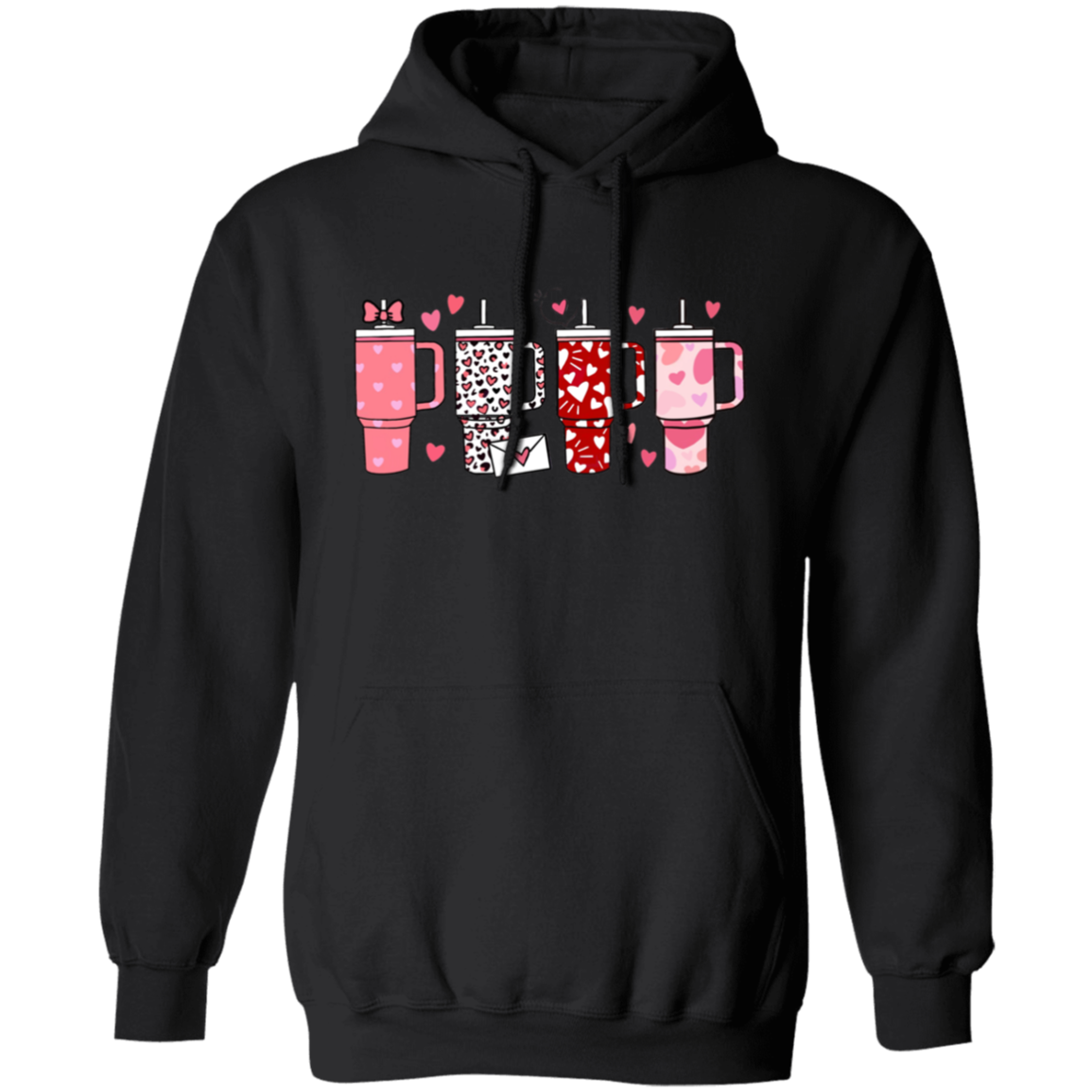 Valentines Cups Pullover Hoodie