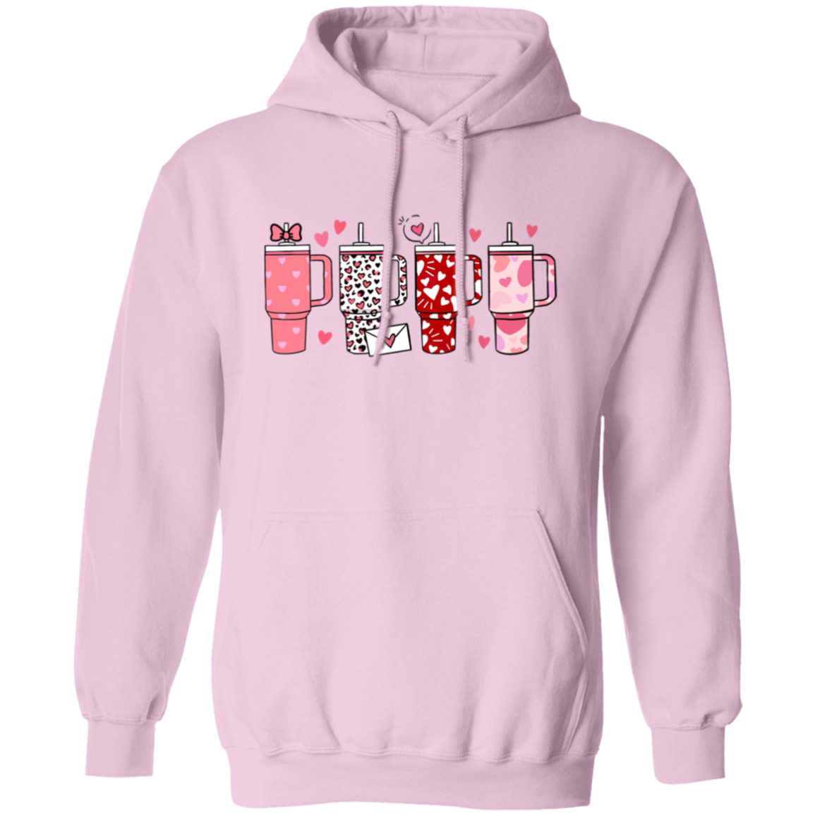 Valentines Cups Pullover Hoodie