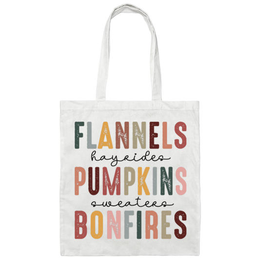 Fall Favorites Canvas Tote Bag