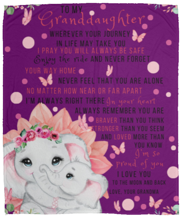 Forever Grandmas Love Fleece Blanket