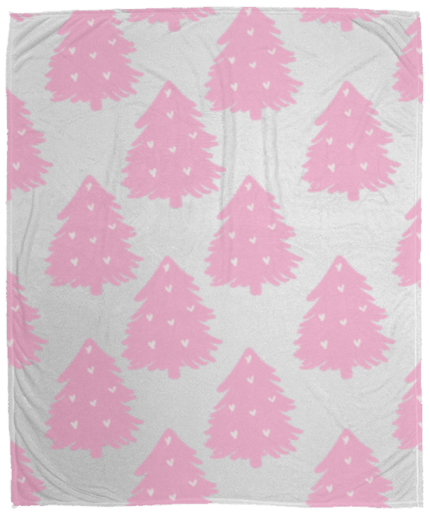 Pretty in Pink Cozy Fleece Blanket