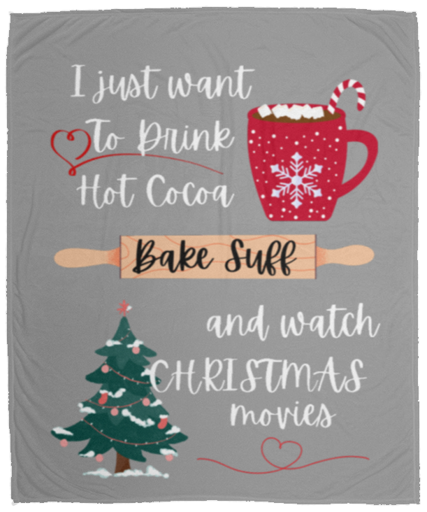 I Just Want To Cozy Fleece Blanket