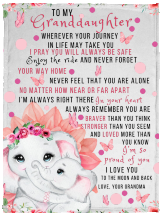 Forever Grandmas Love Fleece Blanket