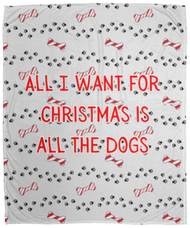 All I want for Christmas Cozy Fleece Blanket