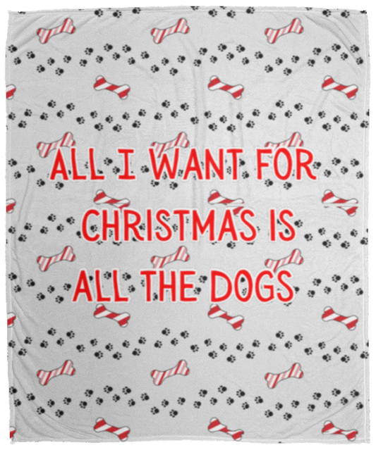 All I want for Christmas Cozy Fleece Blanket