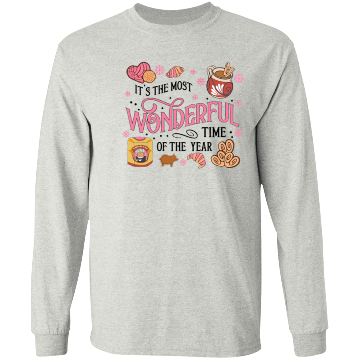 Sweet Vibes: Pan Dulce y Chocolate LS T-Shirt