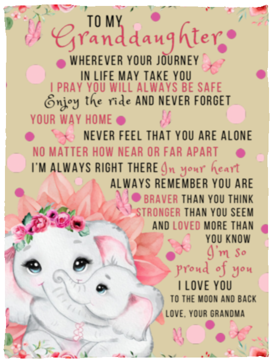 Forever Grandmas Love Fleece Blanket