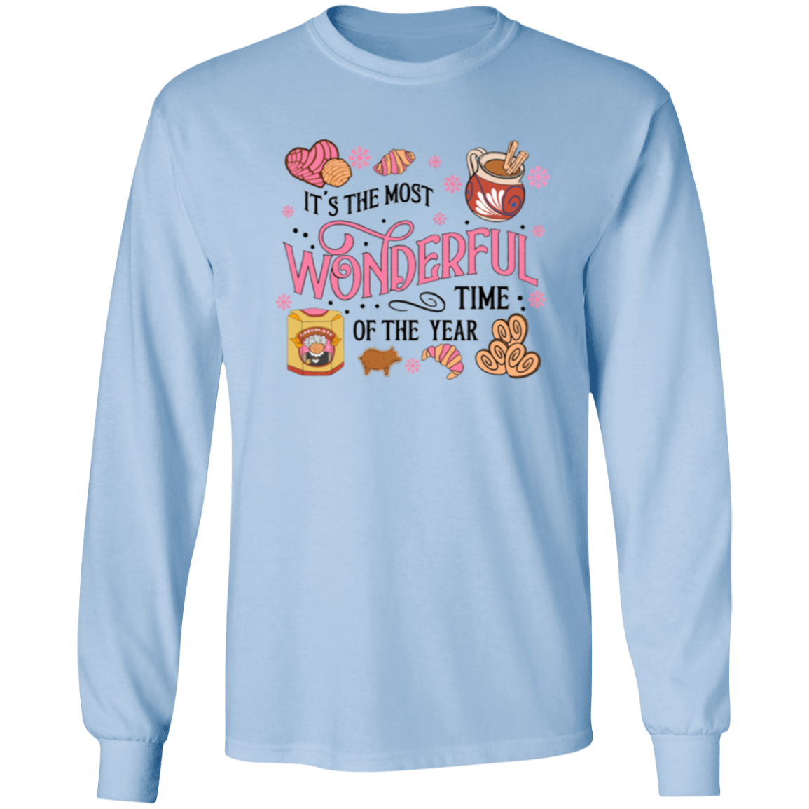 Sweet Vibes: Pan Dulce y Chocolate LS T-Shirt