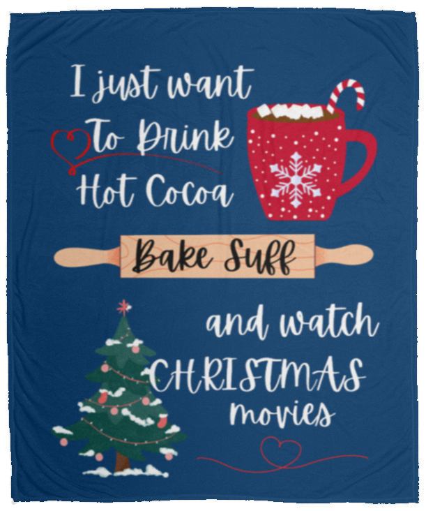 I Just Want To Cozy Fleece Blanket