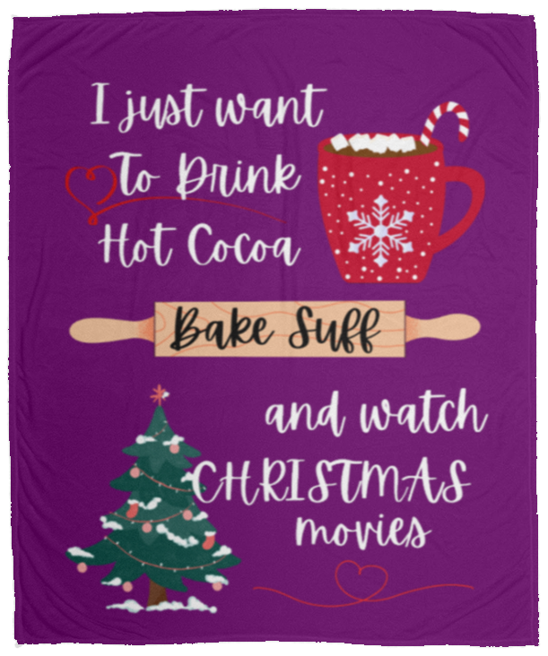 I Just Want To Cozy Fleece Blanket