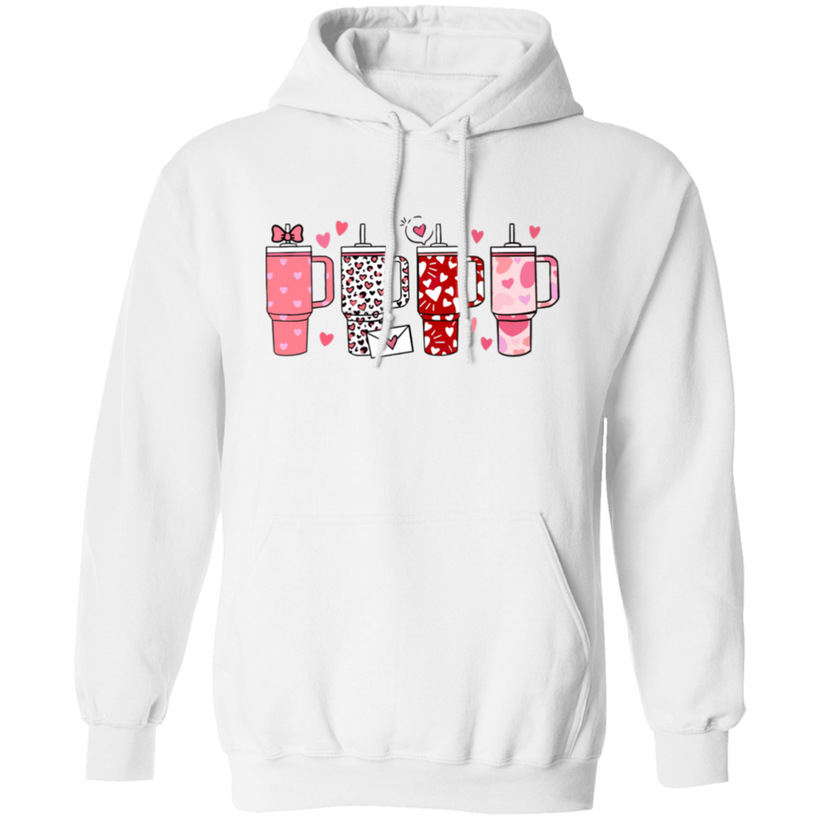 Valentines Cups Pullover Hoodie