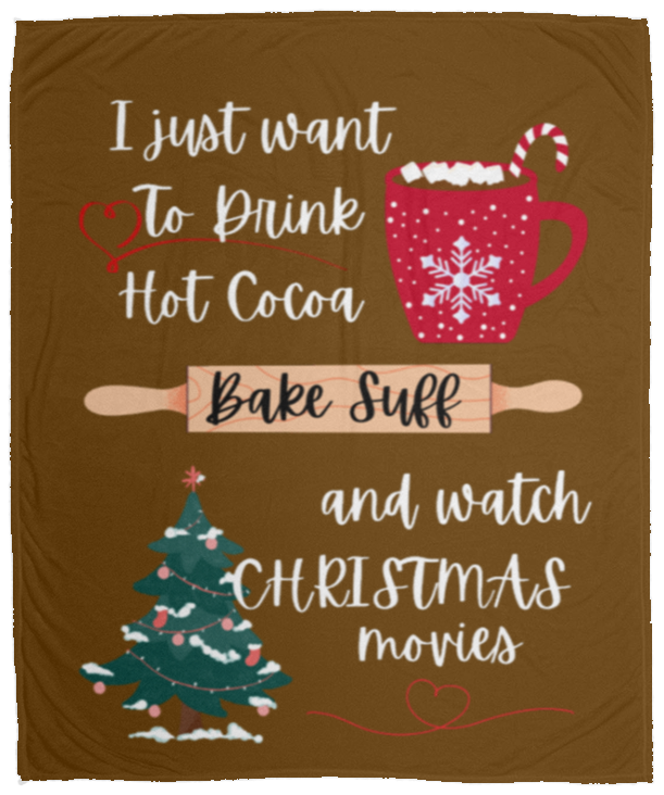I Just Want To Cozy Fleece Blanket