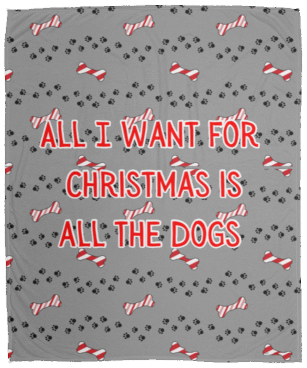 All I want for Christmas Cozy Fleece Blanket