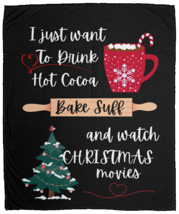 I Just Want To Cozy Fleece Blanket