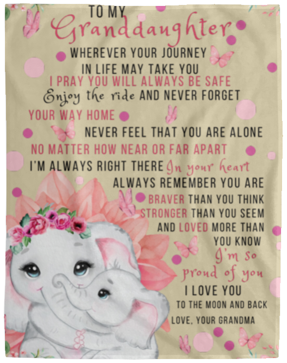 Forever Grandmas Love Fleece Blanket