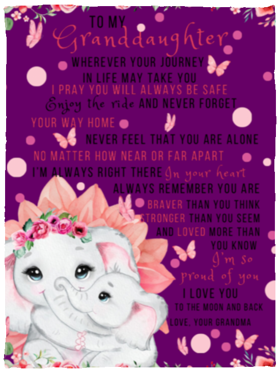 Forever Grandmas Love Fleece Blanket