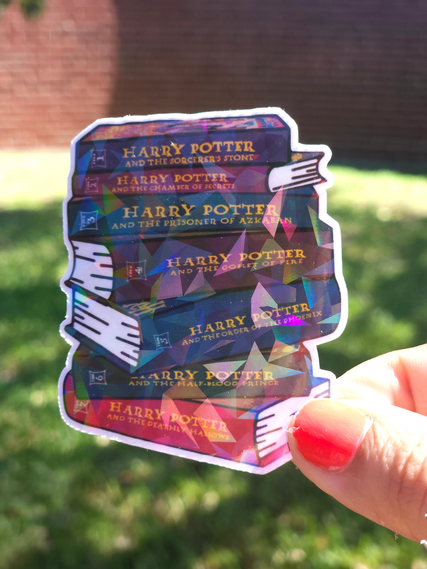 Wizard School Book Stack Sticker