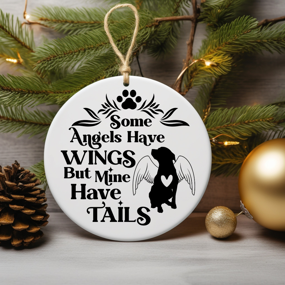 Dog Memorial  Circle Ornament