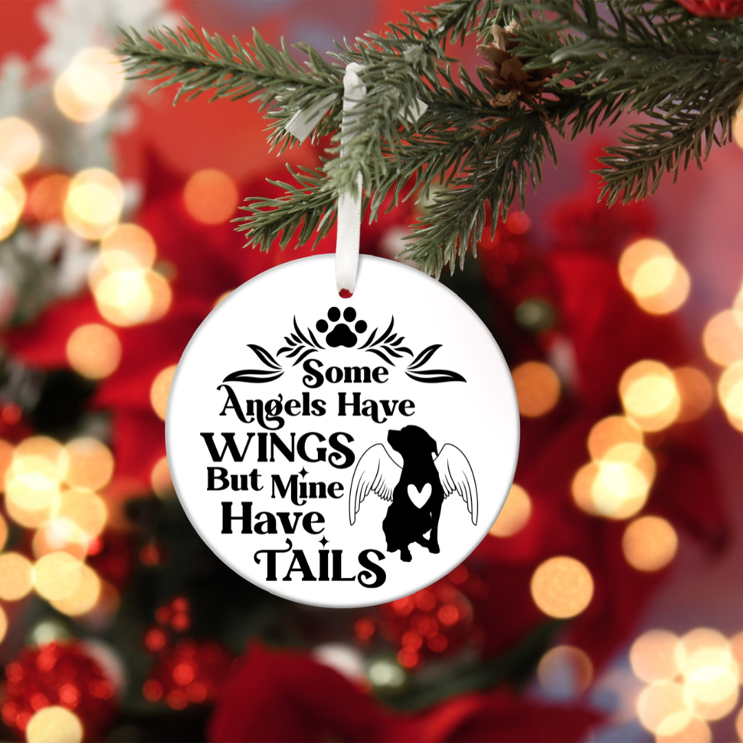 Dog Memorial  Circle Ornament