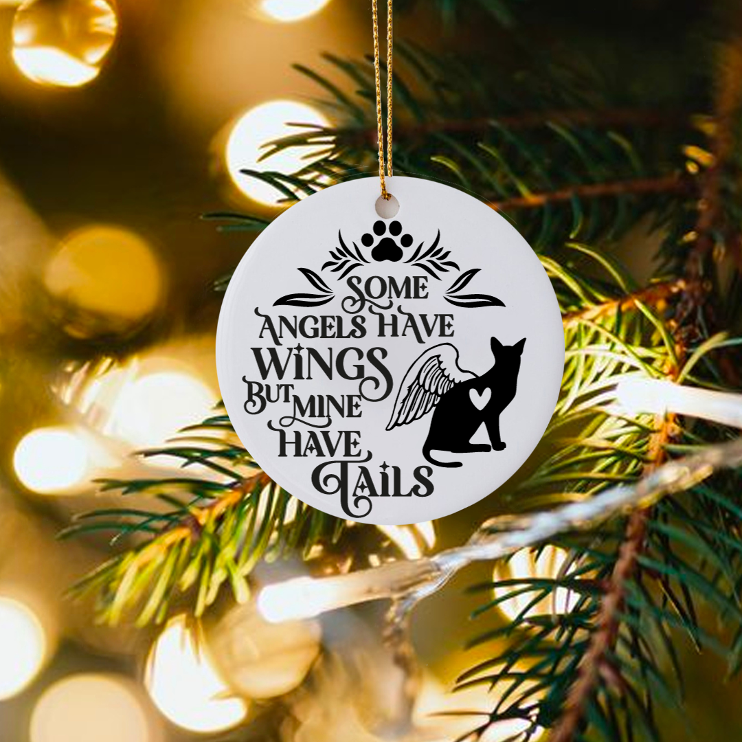 Cat Memorial Circle Ornament