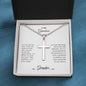 To My Grandson Cross Necklace From Grandpa