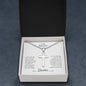To My Grandson Cross Necklace From Grandma