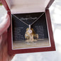 To My Beautiful Daughter Alluring Beauty Necklace