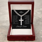 To My Handsome Boyfriend| Cuban Chain with Artisan Cross Necklace