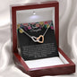 To My Daughter Interlocking Hearts Necklace