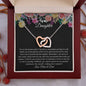 To My Daughter Interlocking Hearts Necklace