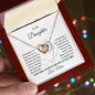 To My Daughter From Mom Interlocking Hearts Necklace