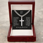 To Our Son Cuban Chain Link Cross Necklace