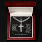 To Our Son Cuban Chain Link Cross Necklace