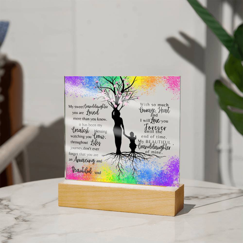 My Sweet Granddaughter| You are loved more than you know| Night Lamp